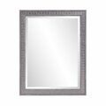 Homeroots Warm Gray Faux Wood Rectangle Mirror 401219